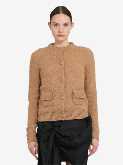 N°21 CREW NECK CARDIGAN WITH POCKETS