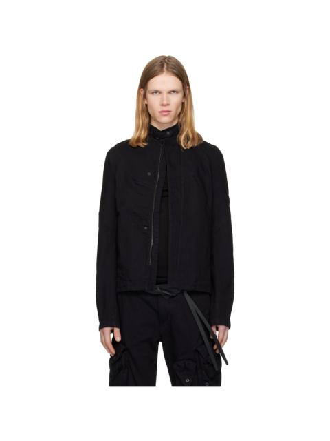 Julius Black Prism Biker Denim Jacket