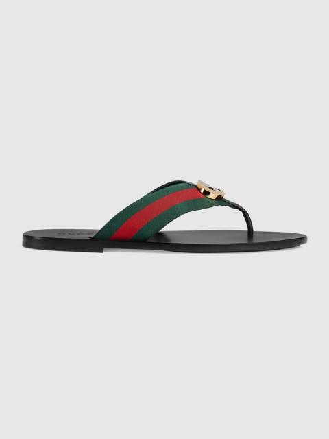 GUCCI Men's thong sandal with Web
