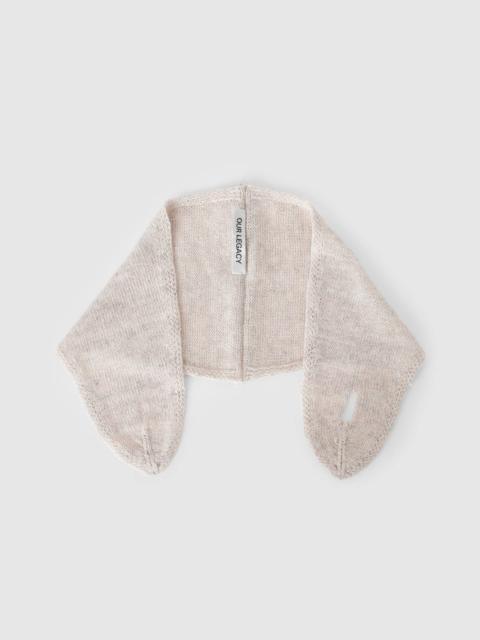 Our Legacy Miniature Scarf Soft Ecru Cyclone Linen