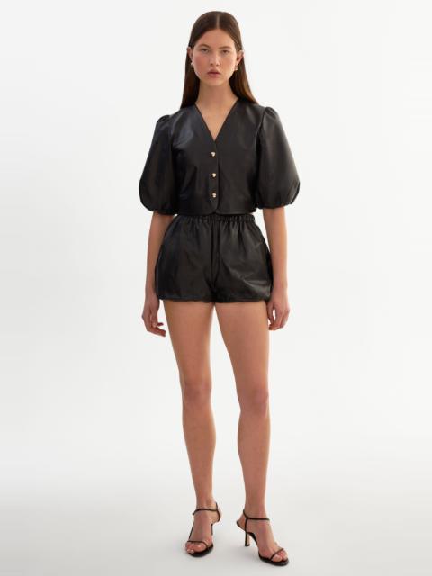LAMARQUE DAISY | Leather Bloomer Shorts