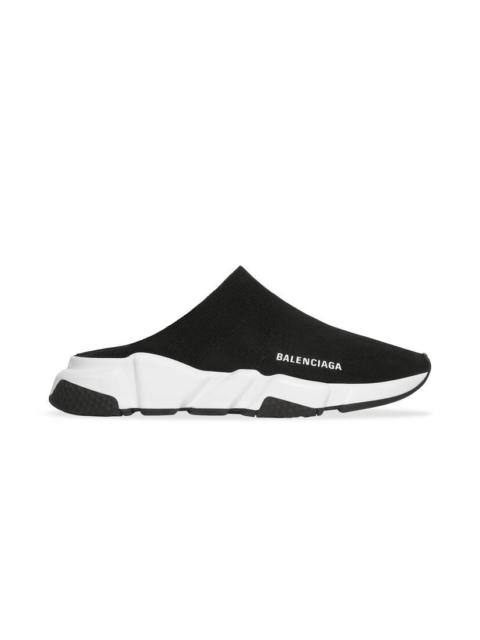 BALENCIAGA Men's Speed Recycled Knit Mule  in Black