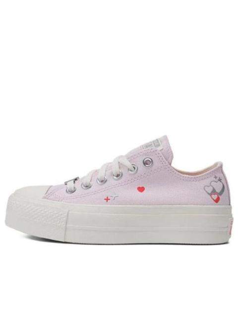 Converse (WMNS) Converse Chuck Taylor All Star Lift Platform Y2K Heart Low Top 'Pale Pink' A09115C