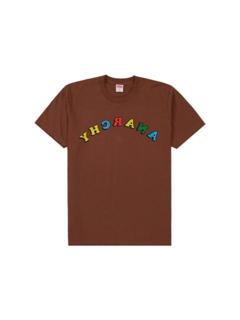 Supreme Jamie Reid Anarchy Tee Brown
