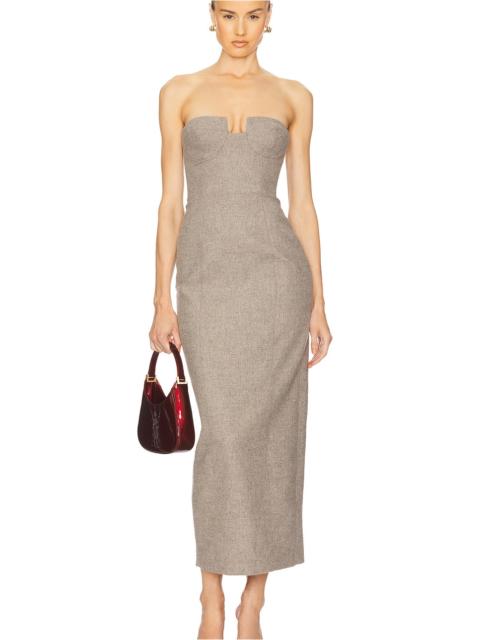 HELSA The Tweed Marilyn Dress