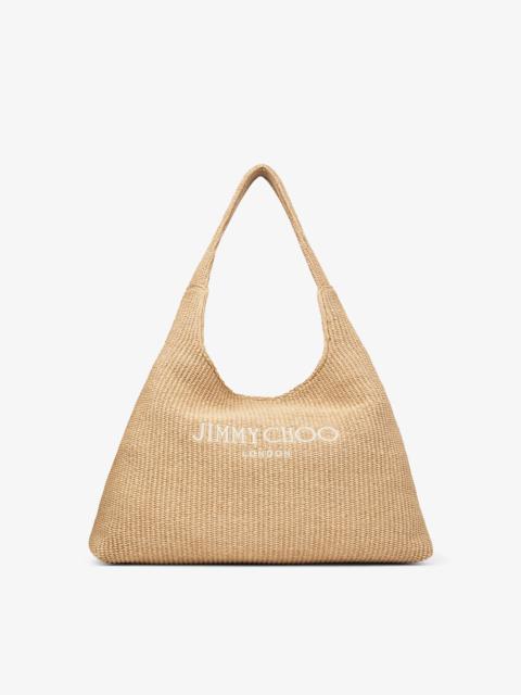 JIMMY CHOO 비치 다이아몬드 Hobo L
자연적인 Raffia 어깨 부대