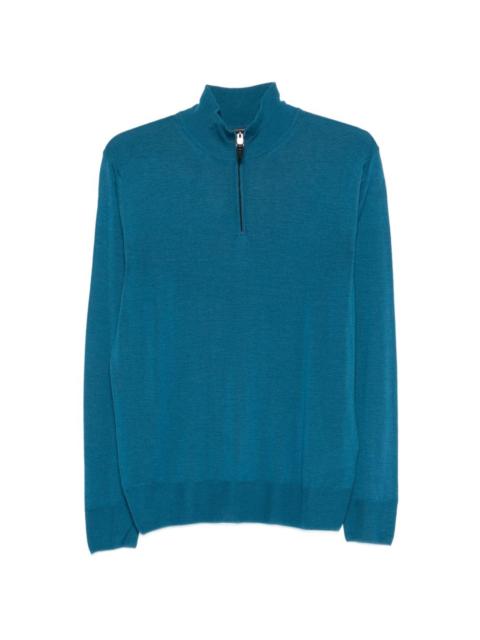 Canali half-zip sweater