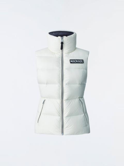 MACKAGE CHAYA lustrous light down vest for ladies