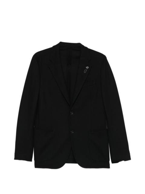 LARDINI logo-pin blazer