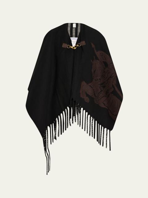 Burberry Fil Coupe EKD Wool Cape