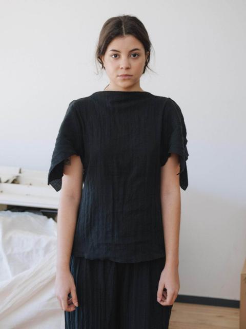 BASERANGE Folio Top - Crinkle Linen