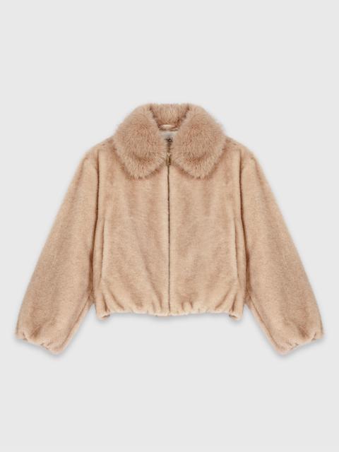 maje Faux fur jacket