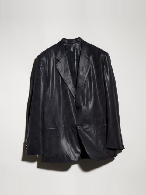 GUCCI Pinstripe chintzed wool blend jacket