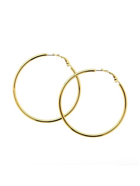 MELISSA ODABASH GOLD MEDIUM HOOP EARRINGS