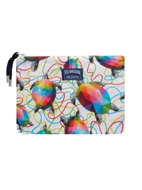 Vilebrequin Linen Beach Pouch Tortugas - Vilebrequin x Okuda San Miguel