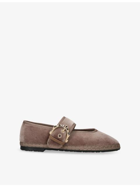 FLABELUS Sophie Velvet Ballet Flats