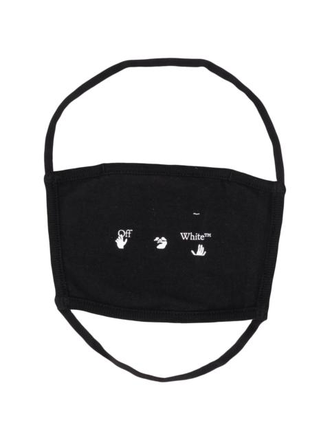 Off-White logo-print face mask