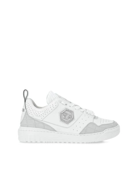 PHILIPP PLEIN logo-appliquÃ© sneakers