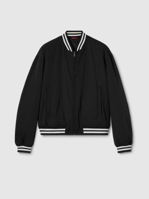 GUCCI Reversible nylon twill zip jacket