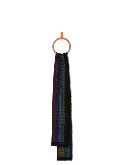 Loewe LOEWE Anagram scarf in wool and cashmere