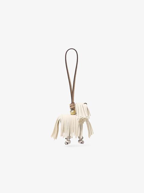MICHAEL KORS Leather Shaggy Dog Bag Charm