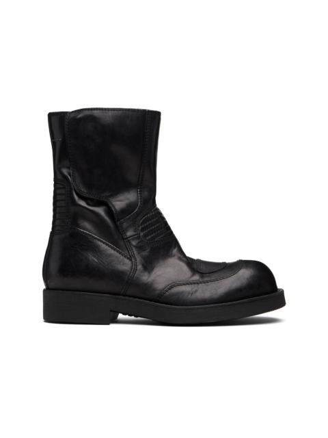 MM6 Maison Margiela Black Biker Boots