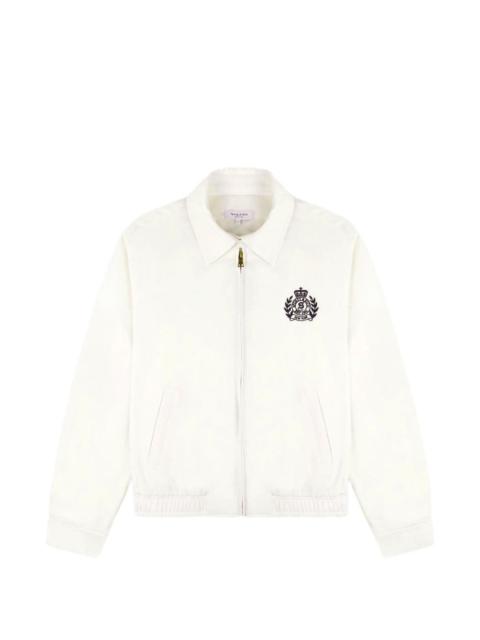Sporty & Rich logo-embroidered zip-up jacket
