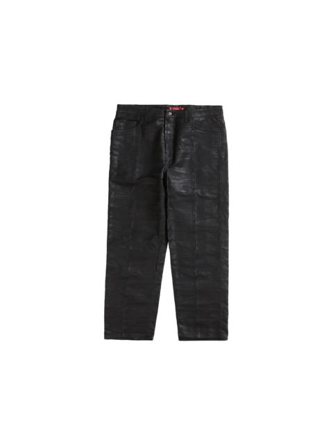 Supreme Supreme Patchwork Leather 5-Pocket Jean Black