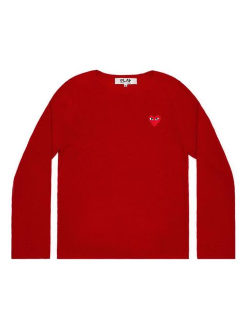(WMNS) COMME des GARCONS PLAY L/S Basic T-Shirt Red Emblem 'Red' AZ-N067-051-4