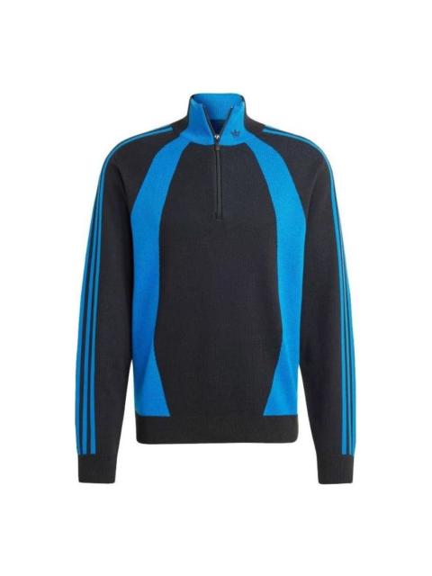 adidas adidas Quarter-Zip Jumper 'Blue Black' IR7127