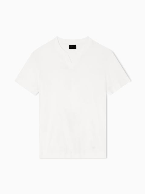 ASV LYOCELL T-SHIRT WITH V NOTCH