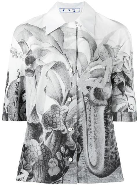 Off-White botanical-print shirt