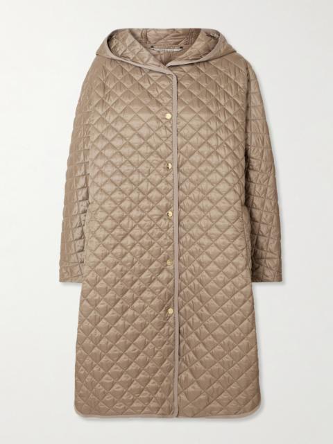 Max Mara The Cube Joan Hooded Quilted Shell Coat