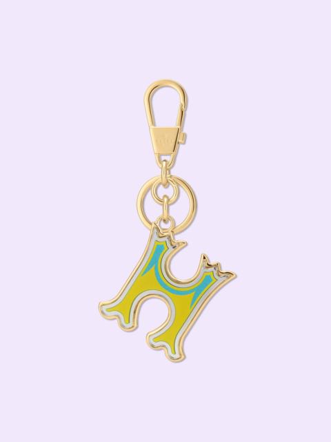 GUCCI Letter H Plexiglas keychain