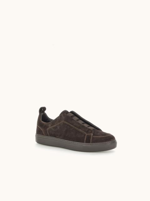 Paul & Shark SUEDE SLIP-ON SNEAKERS