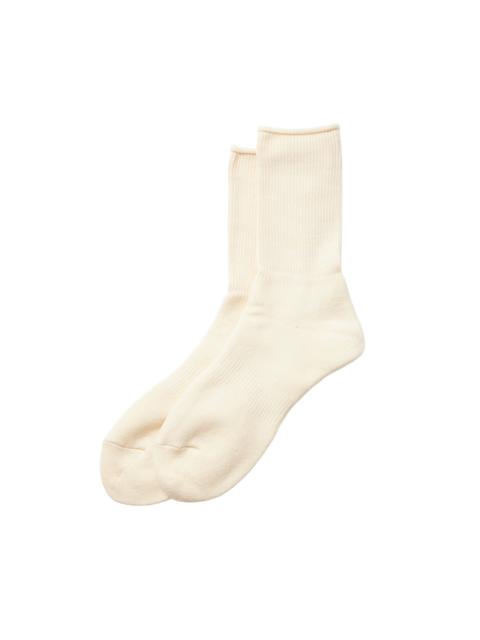 Washi Pile Crew Socks Ivory