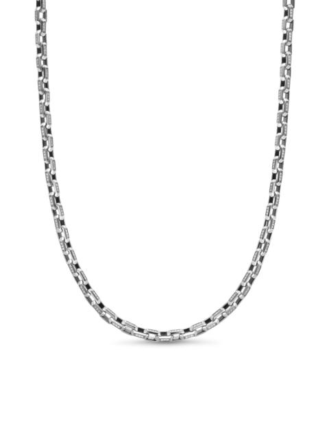 DAVID YURMAN Men's Streamline Link Necklace in Sterling Silver - Diamond