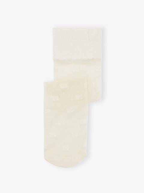 GANNI WHITE BUTTERFLY LACE SOCKS