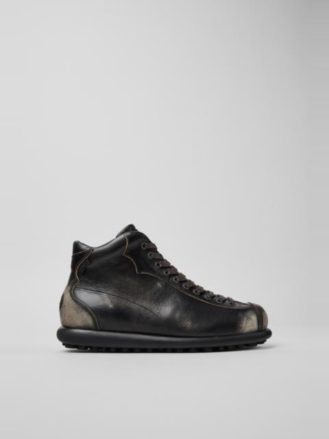 CAMPERLAB Gray Leather Ankle Boots for Men.