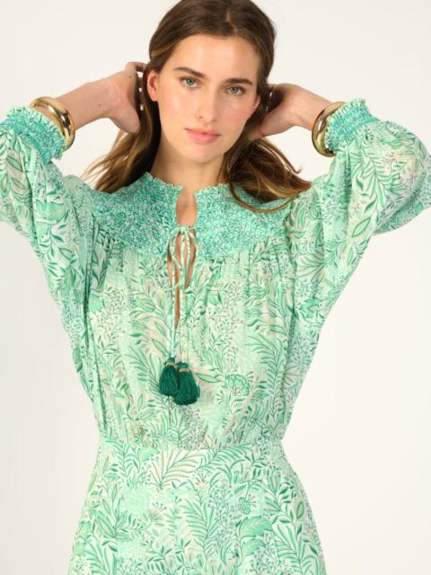 Poupette St Barth Short Jumpsuit Janna - Green Palmarosa