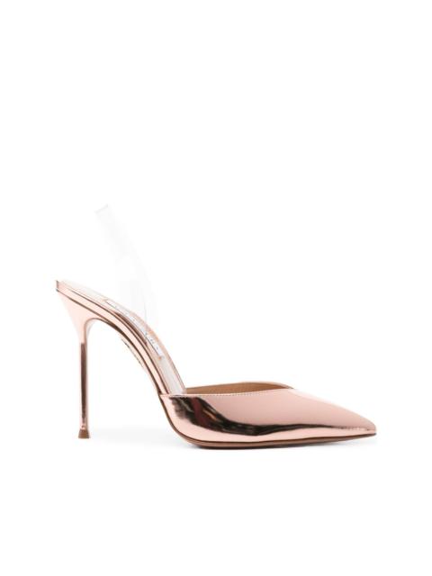 V Plexi 110mm leather pumps