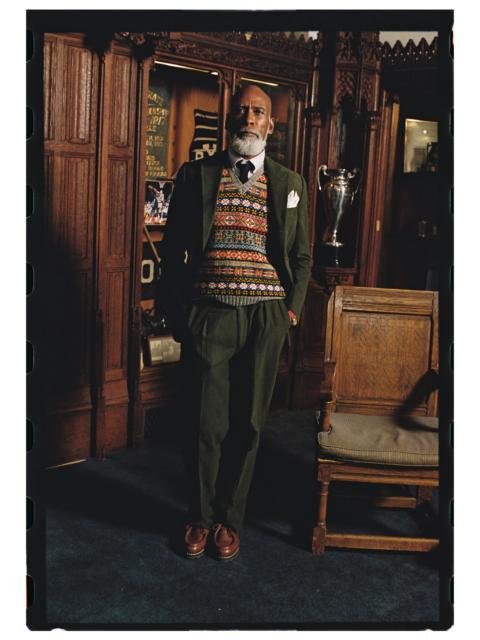 J. PRESS MADE-IN-USA DARK OLIVE ENGLISH MOLESKIN PLEATED PANT