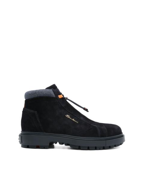 Santoni suede boots
