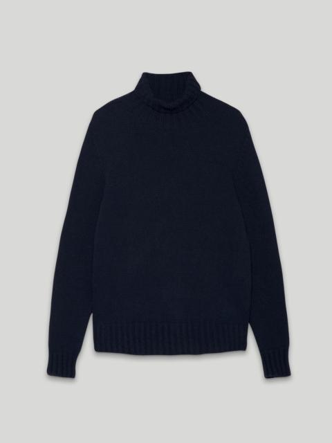 CURVED LOGO TURTLENECK SWEATER