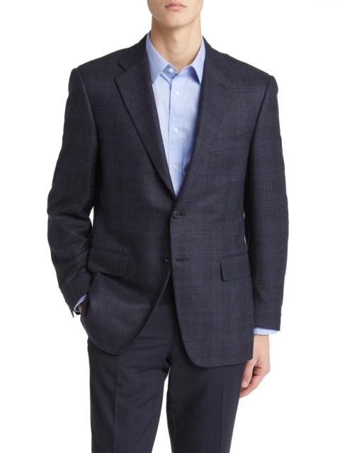 Siena Regular Fit Plaid Silk & Wool Sport Coat