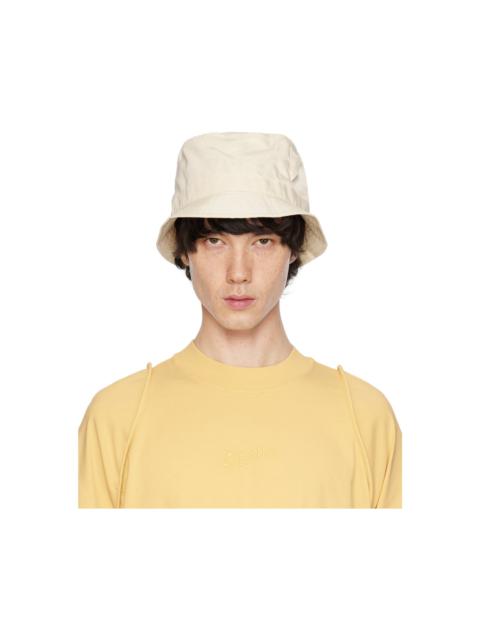 Yellow 'Le bob Ovalie' Bucket Hat