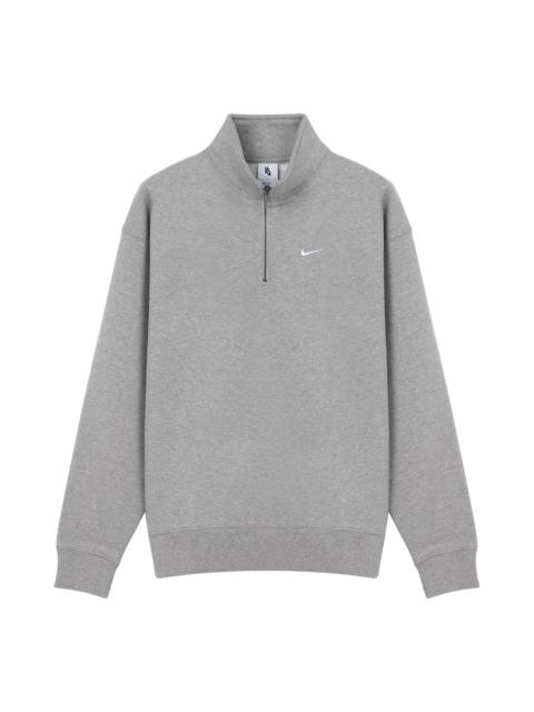 Nike Nike Solo Swoosh 1/4-zip sweatshirt 'Grey' DQ5210-063