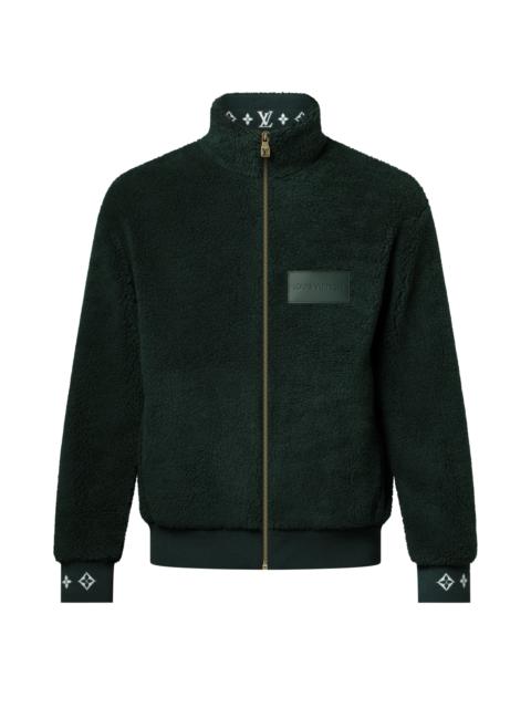 Louis Vuitton Leather Patch Fleece Blouson