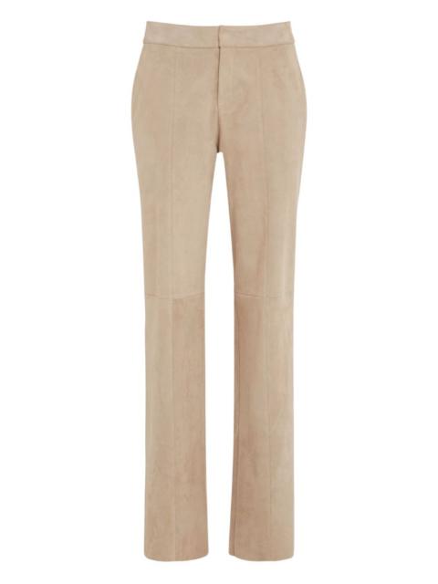 STOULS suede panel trousers