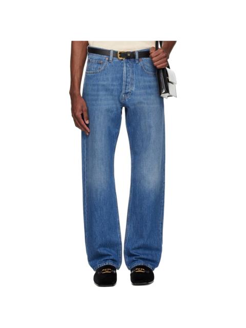 Valentino Blue 5 Pocket Jeans